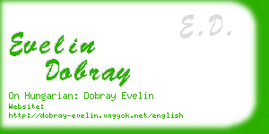 evelin dobray business card